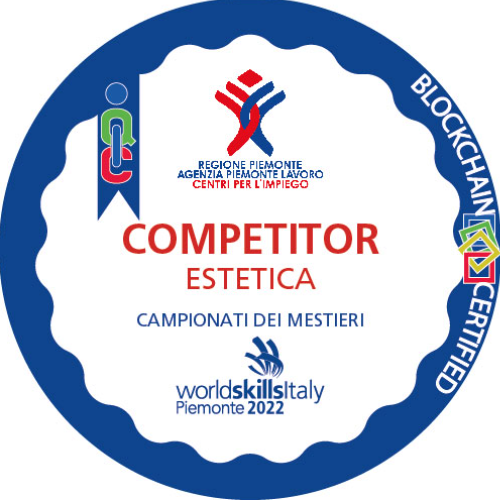 Competitor Estetica ai Campionati dei Mestieri WorldSkills Piemonte 2022